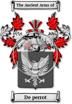 De perrot Family Crest Download (jpg) Legacy Series - 150 DPI